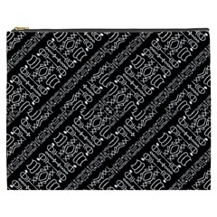 Tribal Stripes Pattern Cosmetic Bag (xxxl)  by dflcprints