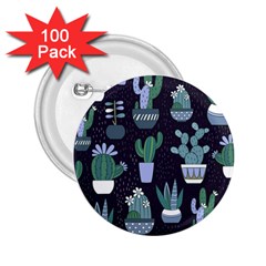 Cactus Pattern 2 25  Buttons (100 Pack) 