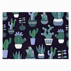 Cactus Pattern Large Glasses Cloth (2-side)