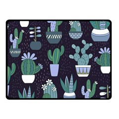 Cactus Pattern Fleece Blanket (small)
