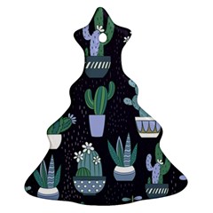 Cactus Pattern Ornament (christmas Tree) 