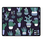 Cactus Pattern Double Sided Fleece Blanket (Small)  45 x34  Blanket Front