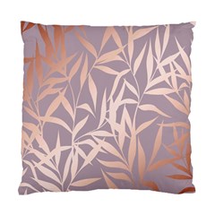 Rose Gold, Asian,leaf,pattern,bamboo Trees, Beauty, Pink,metallic,feminine,elegant,chic,modern,wedding Standard Cushion Case (one Side)