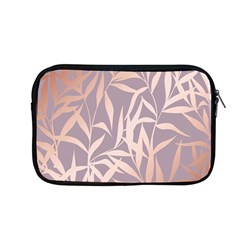 Rose Gold, Asian,leaf,pattern,bamboo Trees, Beauty, Pink,metallic,feminine,elegant,chic,modern,wedding Apple Macbook Pro 13  Zipper Case