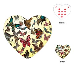 Colorful Butterflies Playing Cards (heart)  by allthingseveryone