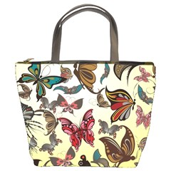 Colorful Butterflies Bucket Bags