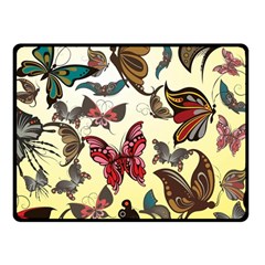 Colorful Butterflies Fleece Blanket (small)