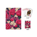 Pink Roses And Daisies Playing Cards (Mini)  Back