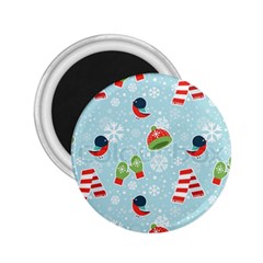 Winter Fun Pattern 2 25  Magnets by allthingseveryone