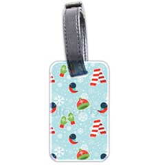 Winter Fun Pattern Luggage Tags (Two Sides)