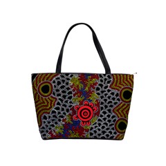 Aboriginal Art - Campsite Shoulder Handbags