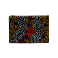 Aboriginal Art - Campsite Cosmetic Bag (medium) 