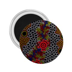 Aboriginal Art - Waterholes 2 25  Magnets by hogartharts