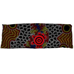 Aboriginal Art - Campsite Body Pillow Case (dakimakura) by hogartharts