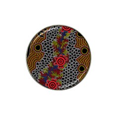 Aboriginal Art - Waterholes Hat Clip Ball Marker (10 Pack)