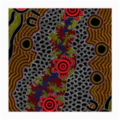 Aboriginal Art - Waterholes Medium Glasses Cloth