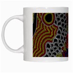 Aboriginal Art - Meeting Places White Mugs Left