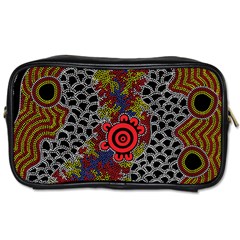 Aboriginal Art - Meeting Places Toiletries Bags by hogartharts