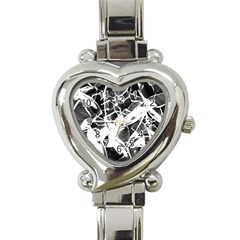 Broken Glass  Heart Italian Charm Watch by berwies