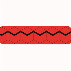 Red Box Pattern Large Bar Mats by berwies