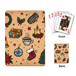 Cute Vintage Christmas Pattern Playing Card Back