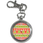 Christmas Tree Ugly Sweater Pattern Key Chain Watches Front