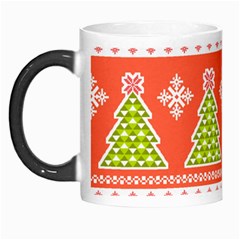 Christmas Tree Ugly Sweater Pattern Morph Mugs by allthingseveryone