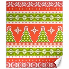 Christmas Tree Ugly Sweater Pattern Canvas 20  X 24   by allthingseveryone