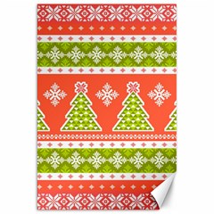 Christmas Tree Ugly Sweater Pattern Canvas 20  X 30   by allthingseveryone
