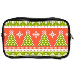 Christmas Tree Ugly Sweater Pattern Toiletries Bags 2-side by allthingseveryone