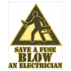 Save A Fuse Blow An Electrician Drawstring Bag (small) by FunnyShirtsAndStuff