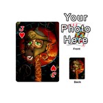 Funny Giraffe With Helmet Playing Cards 54 (Mini)  Front - HeartJ