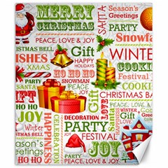 The Joys Of Christmas Canvas 20  X 24   by allthingseveryone