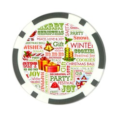 The Joys Of Christmas Poker Chip Card Guard by allthingseveryone