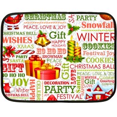 The Joys Of Christmas Double Sided Fleece Blanket (mini)  by allthingseveryone