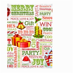 The Joys Of Christmas Large Garden Flag (two Sides) by allthingseveryone