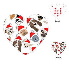 Christmas Puppies Playing Cards (heart)  by allthingseveryone