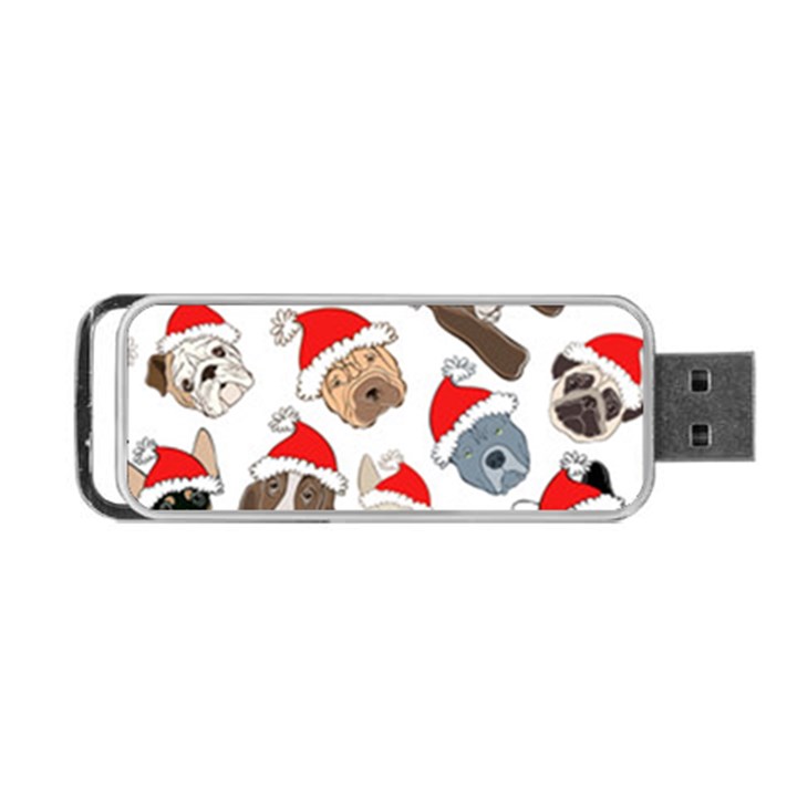 Christmas Puppies Portable USB Flash (One Side)