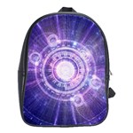 Blue Fractal Alchemy HUD for Bending Hyperspace School Bag (Large) Front