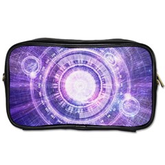 Blue Fractal Alchemy Hud For Bending Hyperspace Toiletries Bags 2-side by jayaprime