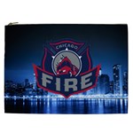 Chicago Fire With Skyline Cosmetic Bag (XXL)  Front