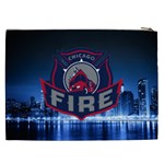 Chicago Fire With Skyline Cosmetic Bag (XXL)  Back