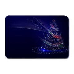 Christmas Tree Blue Stars Starry Night Lights Festive Elegant Plate Mats