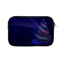 Christmas Tree Blue Stars Starry Night Lights Festive Elegant Apple Macbook Pro 13  Zipper Case by yoursparklingshop