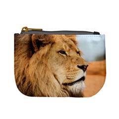 Big Male Lion Looking Right Mini Coin Purses