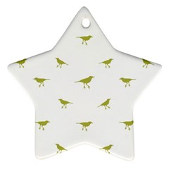 Birds Motif Pattern Ornament (star) by dflcprints