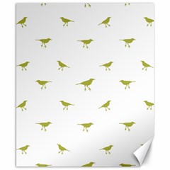 Birds Motif Pattern Canvas 8  X 10  by dflcprints