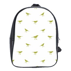 Birds Motif Pattern School Bag (large) by dflcprints