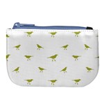 Birds Motif Pattern Large Coin Purse Front