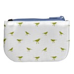 Birds Motif Pattern Large Coin Purse Back